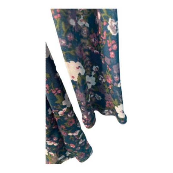 Live To Be Spoiled Floral Mesh Dress Size L - Picture 5 of 7
